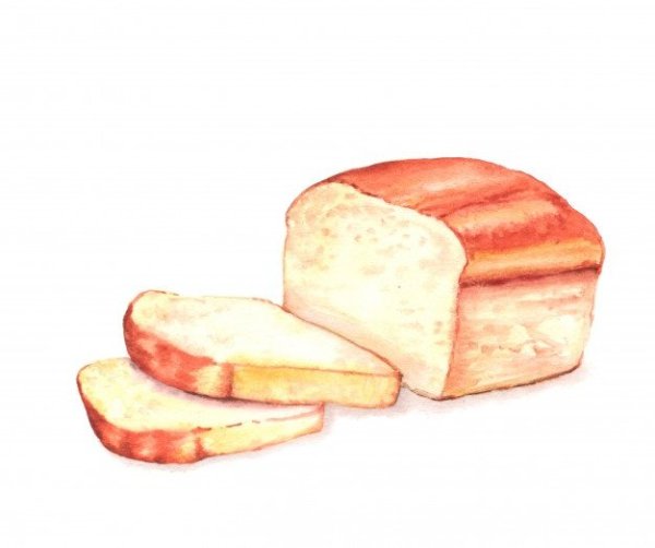 Хлеб акварелью