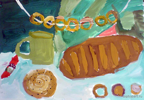 Рисование продукты питания старшая группа