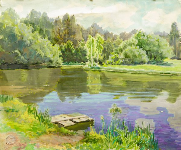 Живопись гуашь Мастрюковские озера