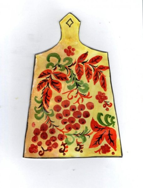 Хохлома роспись доски для детей