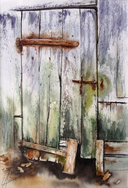 Старые двери живопись