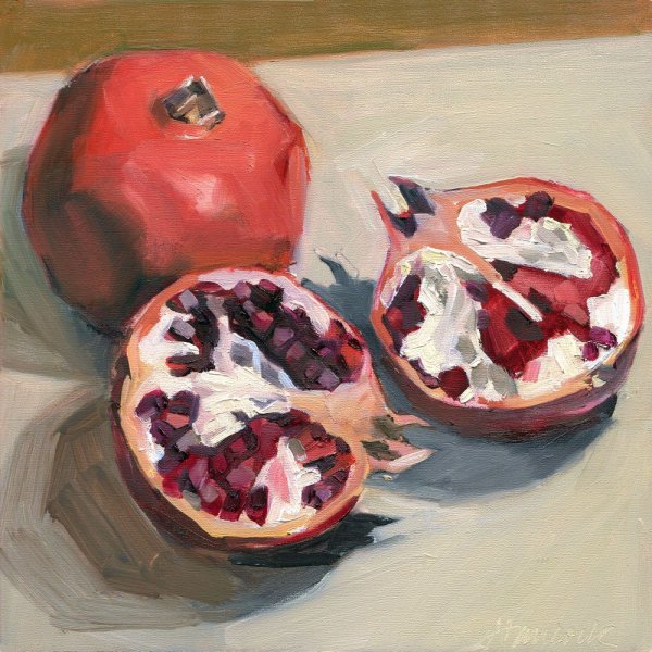 Гранат живопись гуашь
