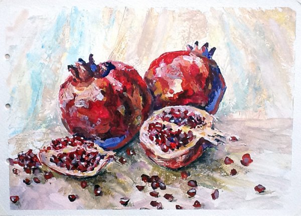 Импасто техника живописи гранат