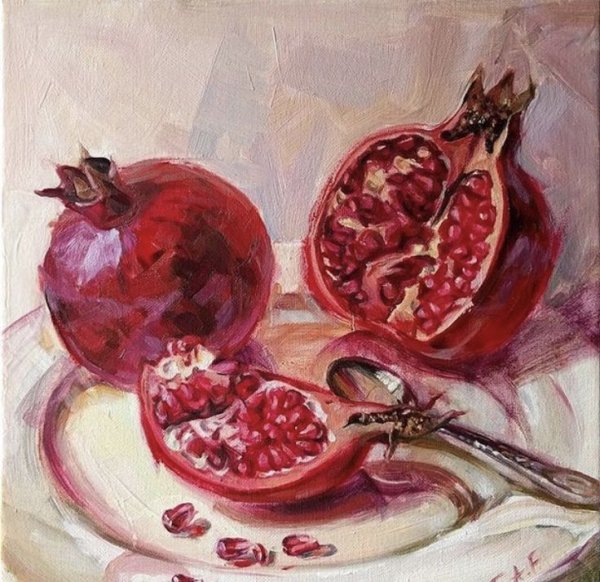 Давид Арушанян натюрморт с гранатом