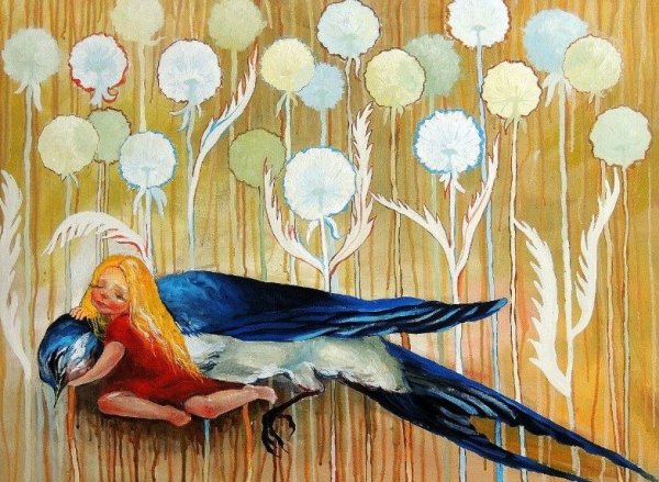 Иллюстрации птиц Ласточка