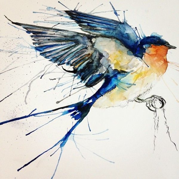 Ласточка рисунок 1 класс