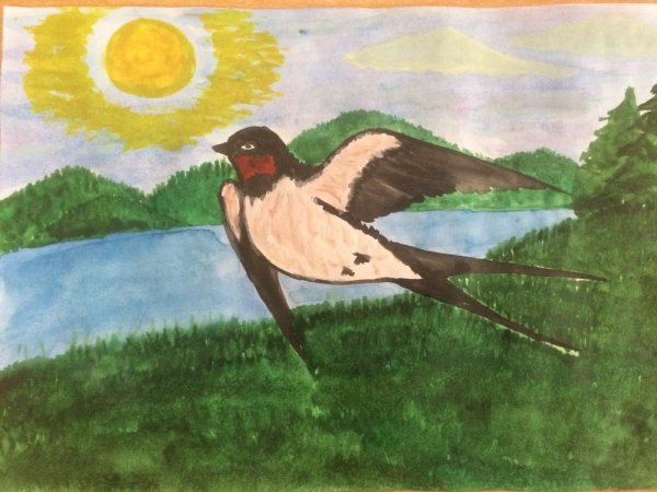 Ласточки на море