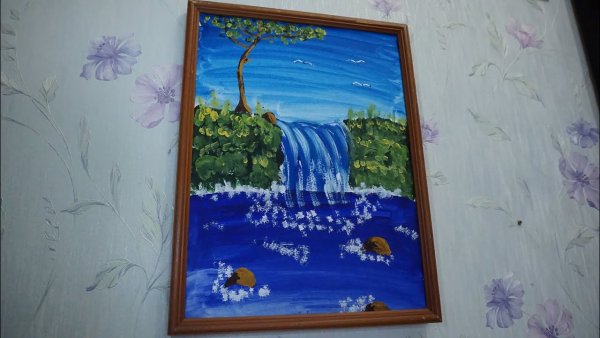 Рисование водопад подготовительная группа