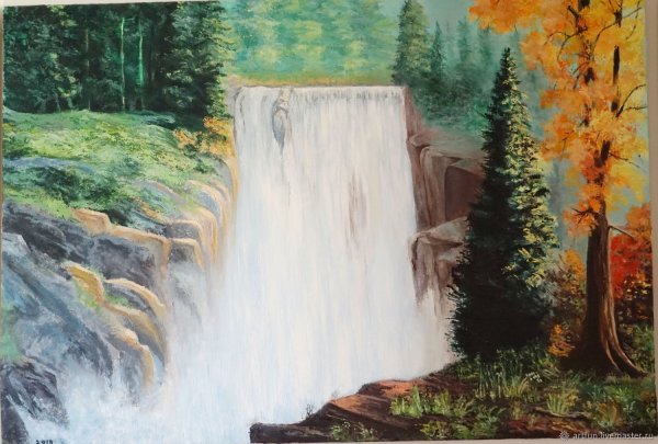 Картина водопад