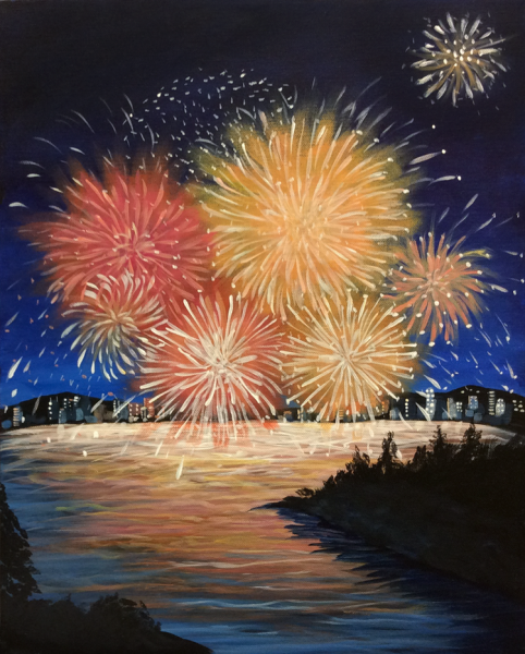 Салют красками