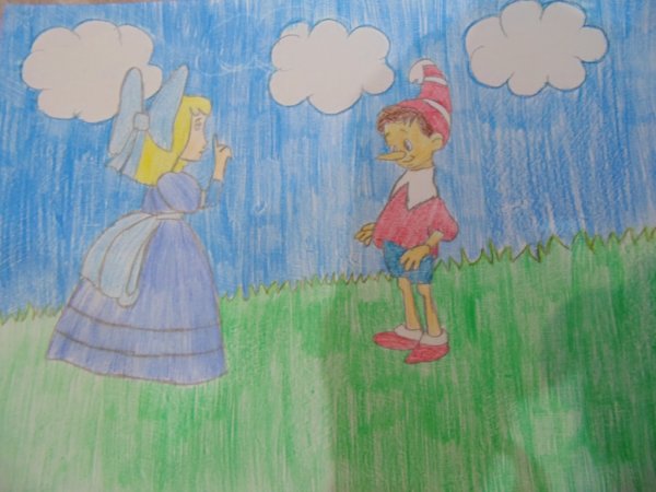 Рисование по сказке Буратино в подготовительной группе