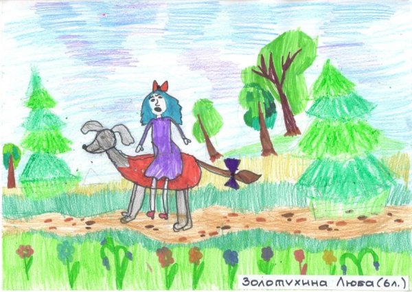 Буратино рисунок для детей