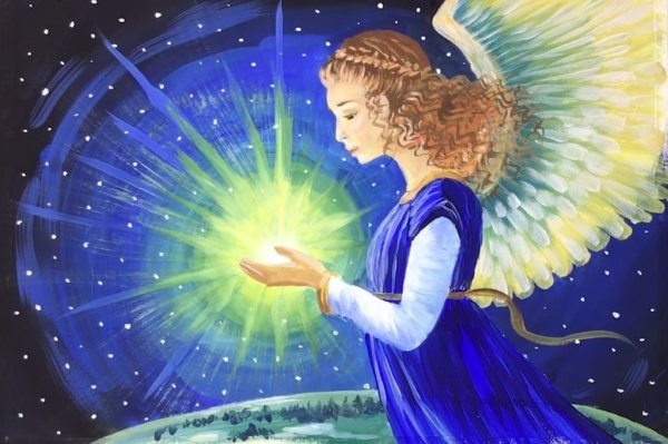 Ангелочек акрилом