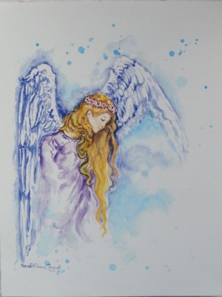 Крылья гуашью