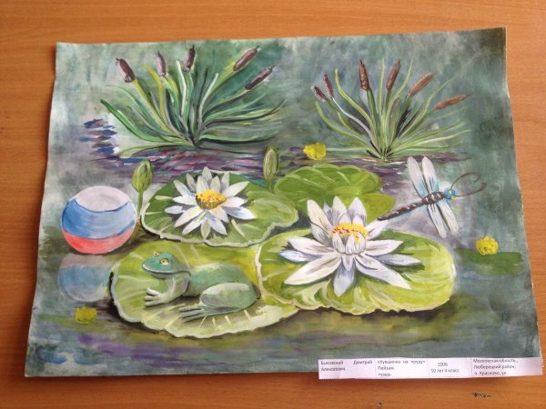 Рисование кувшинки в старшей группе