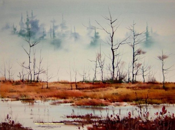 Акварель пейзажи Стерлинг Эдвардс