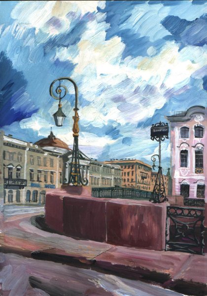 Петербургские пейзажи Невский проспект