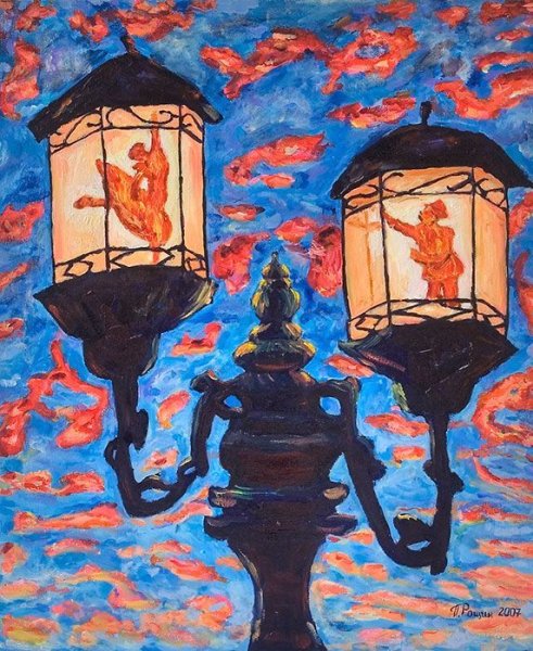 Фонарики живопись