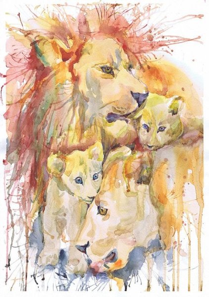Семья Львов живопись акрил