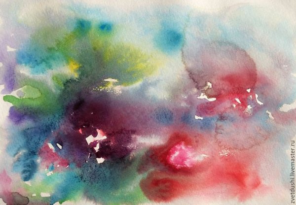 Акварель по сырому