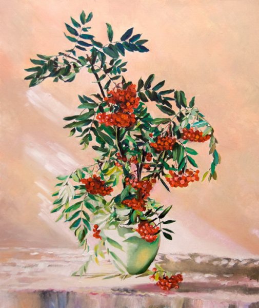Натюрморт с рябиной