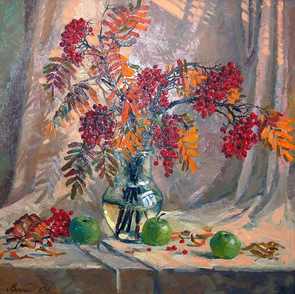 Андрияка натюрморт рябина