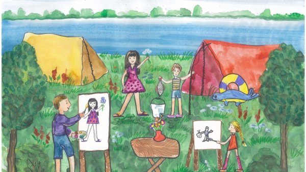 Летние каникулы рисунок