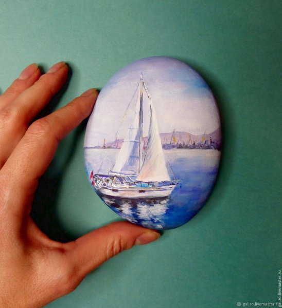 Картины на гальке