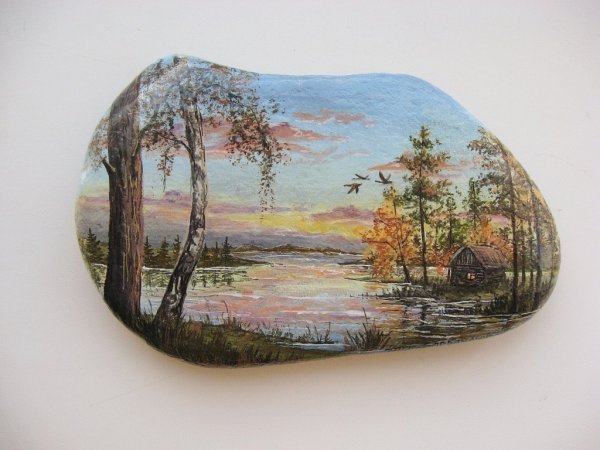 Пейзажи на камушках