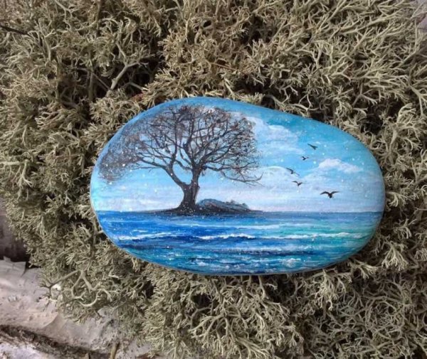 Зимний пейзаж на Камне