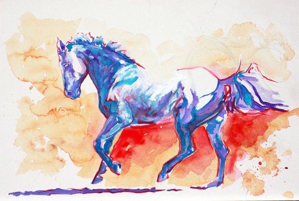 Постер гуашью