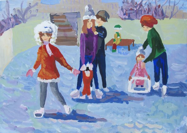 Сюжетная композиция зима