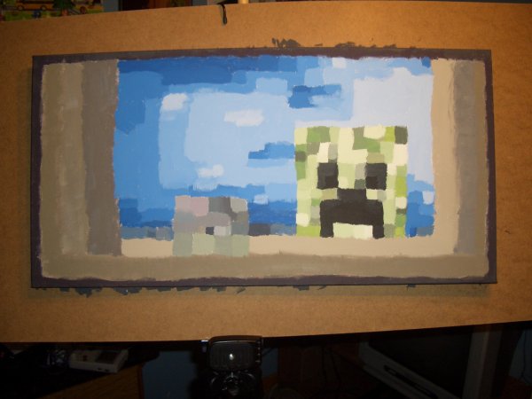 Рисовалка из МАЙНКРАФТА зомби