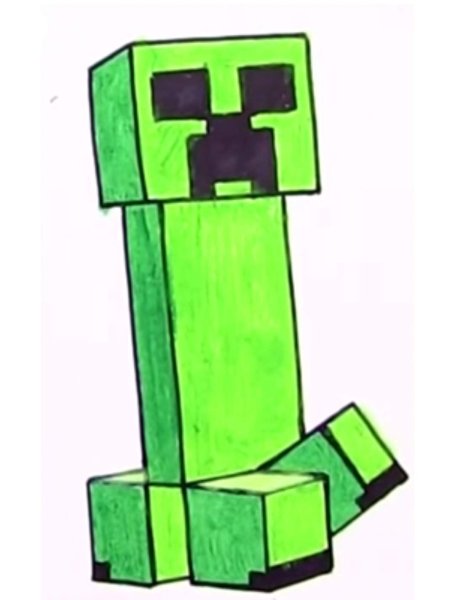 Рисунок майнкрафт карандашом