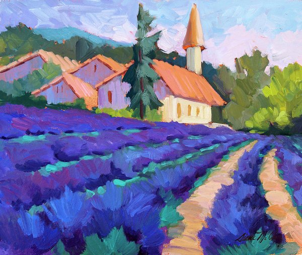 Поль Синьяк Лавандовое поле