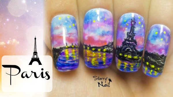 Рисуем на ногтях гуашью