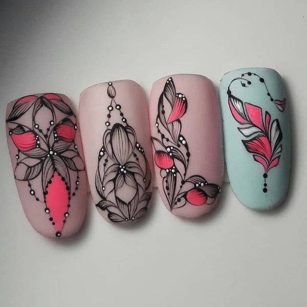 Дизайн ногтей на типсах