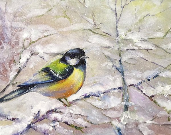 Павел Еськов синички картина