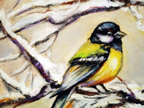 Синички живопись