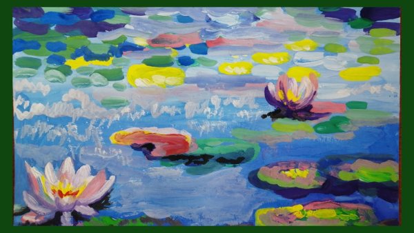 Рисование кувшинки в старшей группе