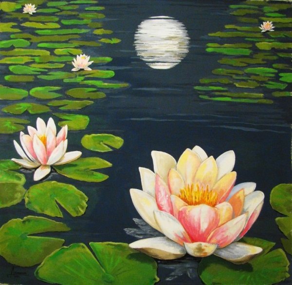 Лотос мастихином