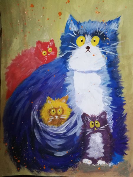 Картины из гуаши