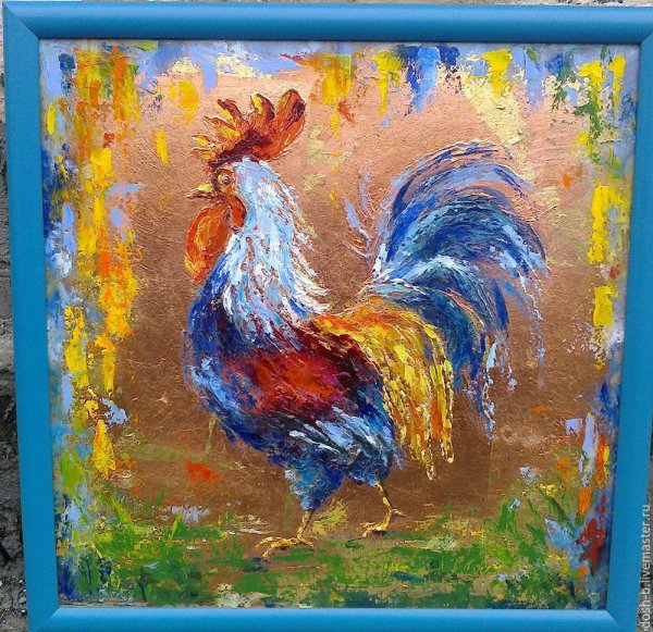 Петух акрилом
