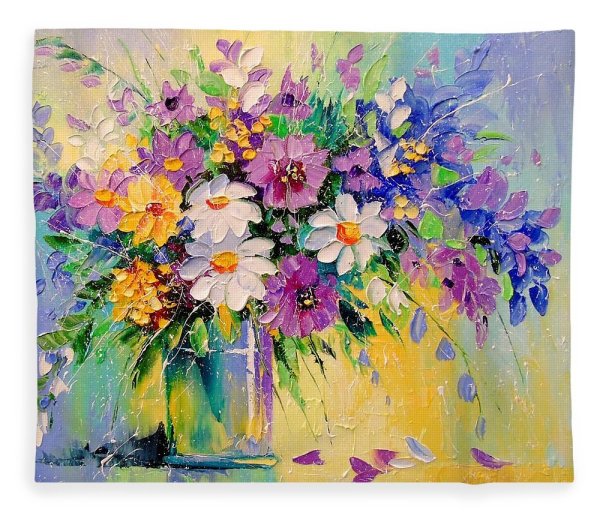 Картина маслом цветыыыы