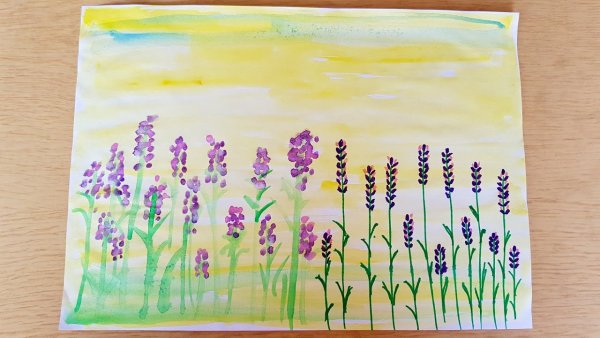 Рисование акварельными карандашами для детей