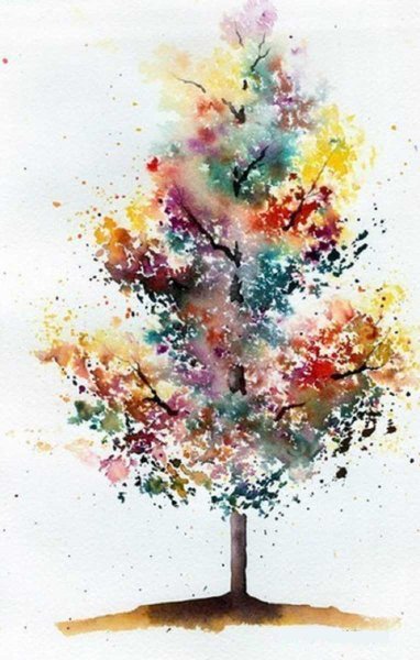 Рисунки акварелью