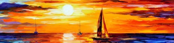 Тигр рисунок море закат