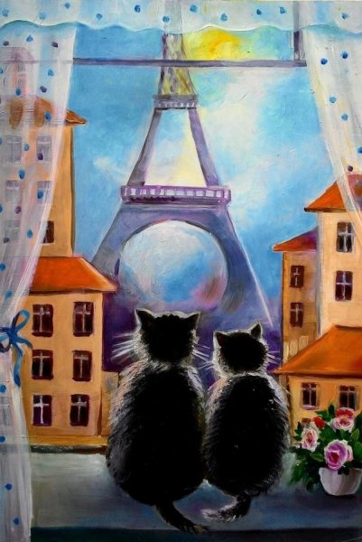 Картина два кота