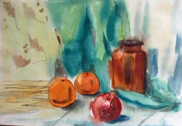 Упражнения по живописи акварелью