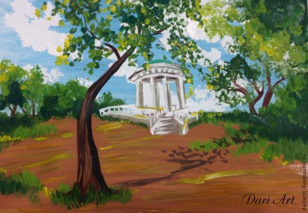 Ротонда Киров Александровский сад рисунок